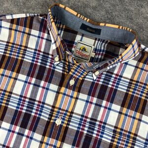 Surf Pendleton Seaside Shirt Mens Large Plaid Button Up Short Sleeve Multicolor